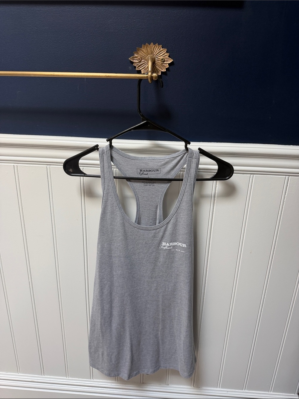 Official Harbour Surfboards Heather Gray Racerback Tank
